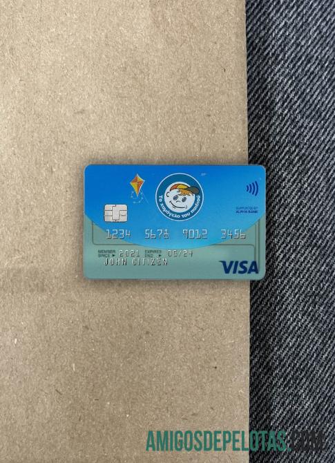 Cartão Visa Grécia Alpha Bank VERSÃO 2 Photolook Front exemplo real